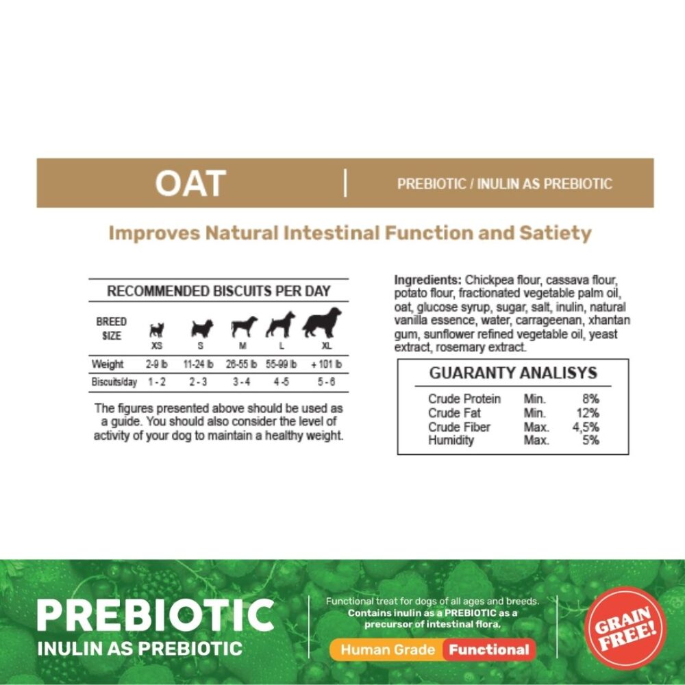 Prebiotic Dog Biscuit - Oat - Image 4